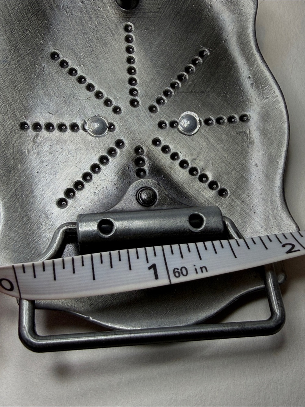 Western Men's Black Belt Buckle with Gold Longhorn Accent - Picture 7 of 7